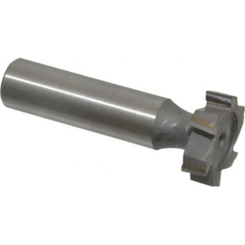 Made in USA ANSI 807 (Old Std # A) 7/8 Cut Diam, 1/4 Cut Width, 1/2 Shank, Staggered-Tooth Woodruff Keyseat Cutter Ca...
